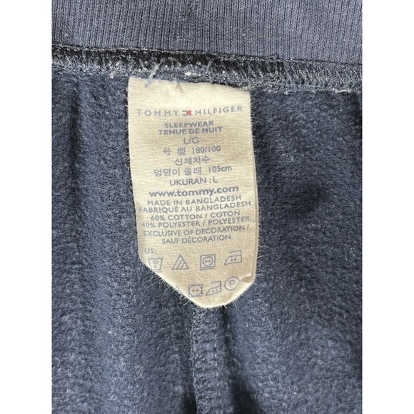 Tommy Hilfiger Men Navy Blue Jogger Sweatpants Lounge Sleepwear Size L - Picture 2 of 12